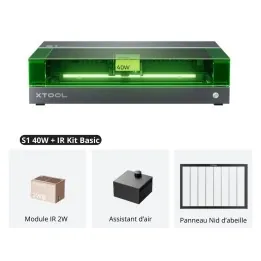 xTool - S1 40 W + IR 1064 - Kit de Base