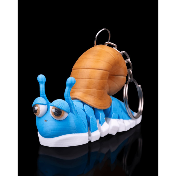 Abigail L'Escargot – Porte-Clés Figurine Articulée