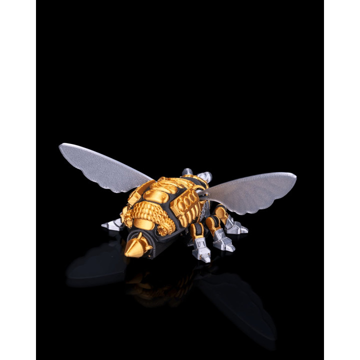B-33 Pollinator – Figurine Abeille Mecha Dorée