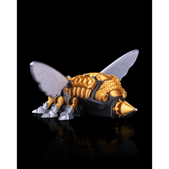 B-33 Pollinator – Figurine Abeille Mecha Dorée