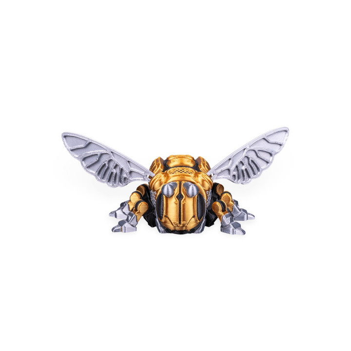 B-33 Pollinator – Figurine Abeille Mecha Dorée