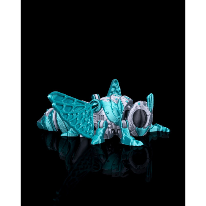 Sonicleaper – Cigale Robotique Articulée Bicolore