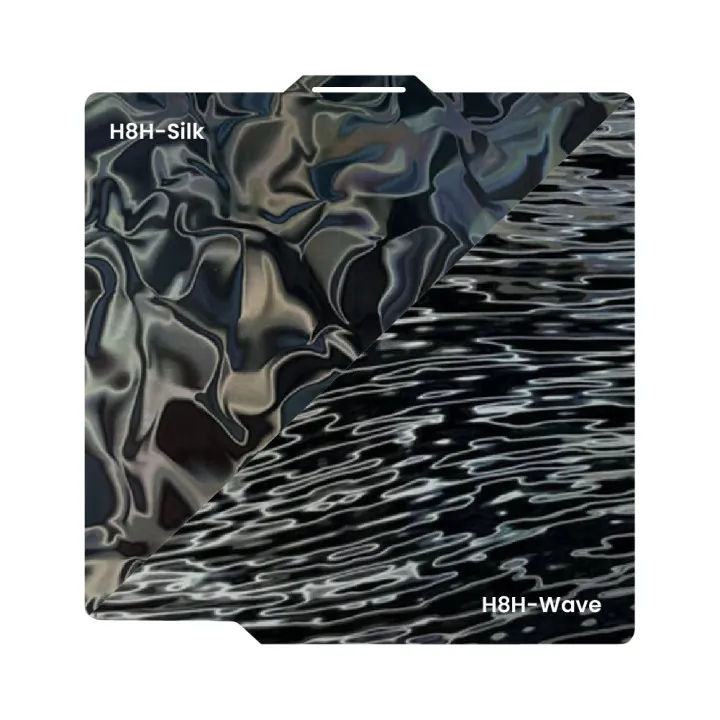 Ziflex - Plateau d'Impression pour Bambu Lab Séries X1/X2/P1/P2/A1 - H8H Silk & H8H Wave - 257 x 257 mm