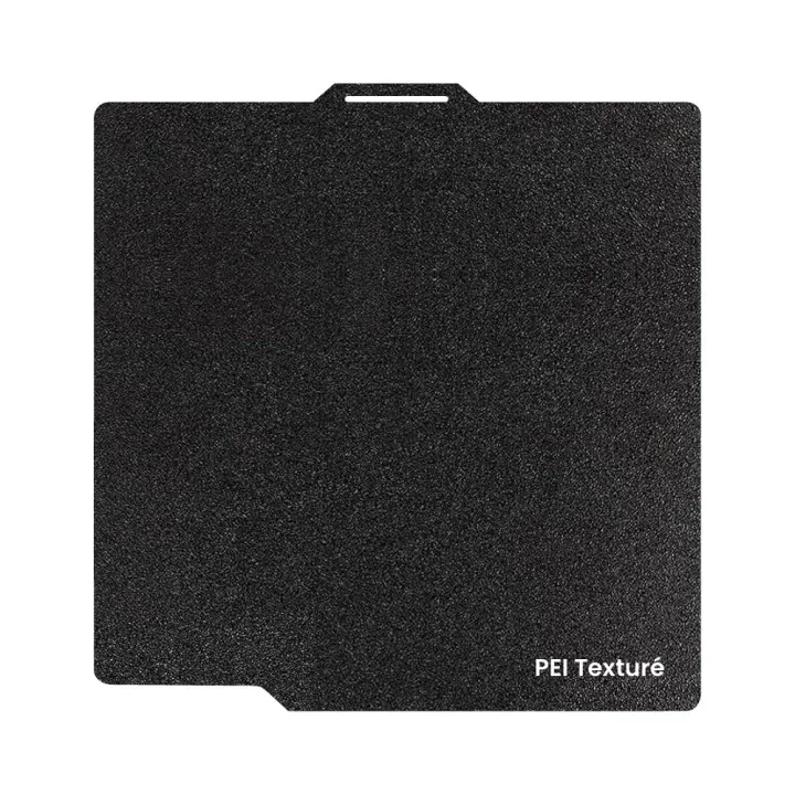 Ziflex - Plateau d'Impression pour Bambu Lab Séries X1/X2/P1/P2/A1 - PEI Textured Noir - 257 x 257 mm