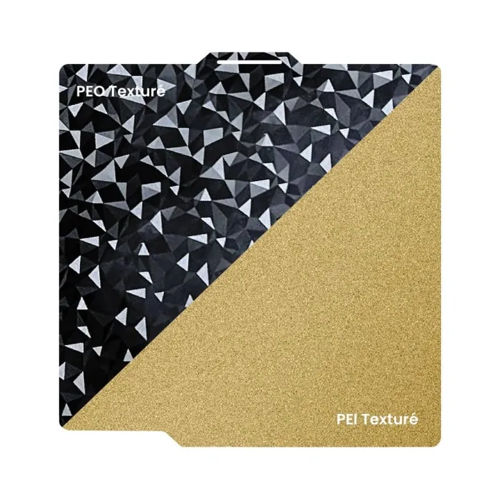 Ziflex - Plateau d'Impression pour Bambu Lab Séries X1/X2/P1/P2/A1 - PEO & PEI Textured - 257 x 257 mm