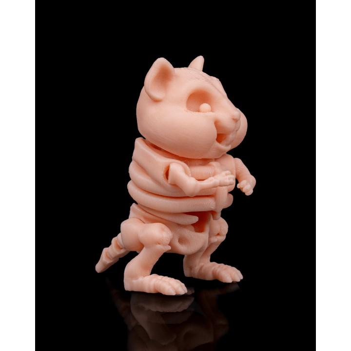 Hamster Squelette Articulé – Figurine Décorative Originale
