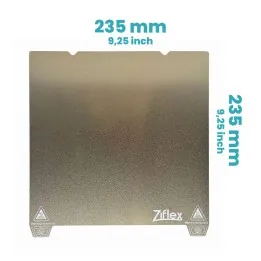 Ziflex - Plateau Flexible PEI 235 x 235 mm Textured Encoche - Creality S1 Pro & K1