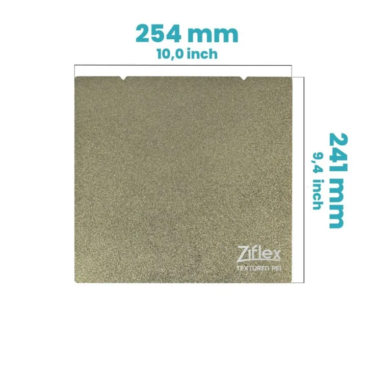 Ziflex - Plateau Flexible PEI 254 x 241 mm Textured - Prusa MK3
