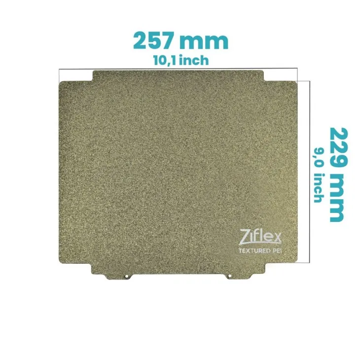 Ziflex - Plateau Flexible PEI 257 x 229 mm Textured - Ultimaker 2/2+/3