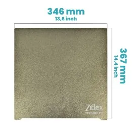 Ziflex - Plateau Flexible PEI 346 x 367 mm Textured - Raise3D Pro3 / Pro3 Plus