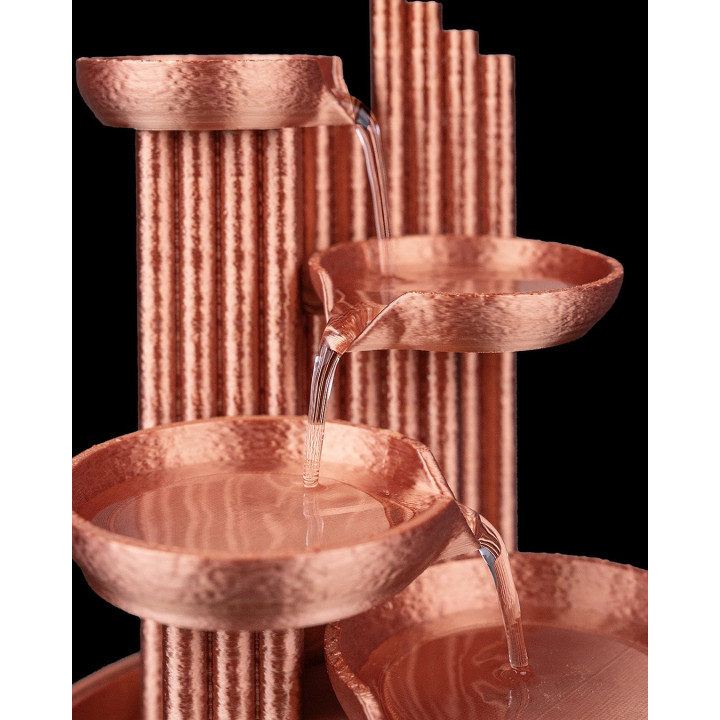 Fontaine De Table Zen "Quiet Principle" – Cascade Cuivrée Minimaliste