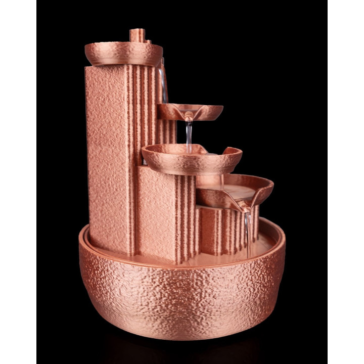 Fontaine De Table Zen "Quiet Principle" – Cascade Cuivrée Minimaliste