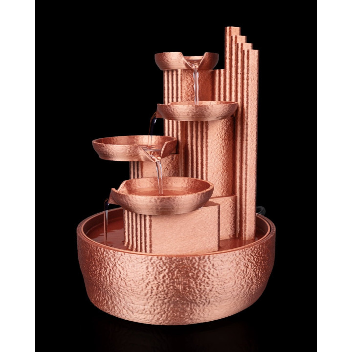 Fontaine De Table Zen "Quiet Principle" – Cascade Cuivrée Minimaliste