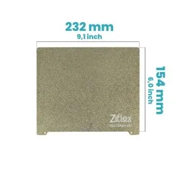 Ziflex - Plateau Flexible PEI232 x 154 mm Textured - Flashforge Creator Pro