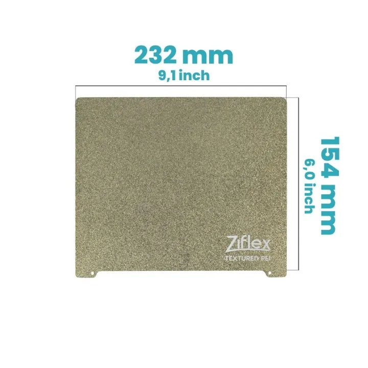 Ziflex - Plateau Flexible PEI232 x 154 mm Textured - Flashforge Creator Pro