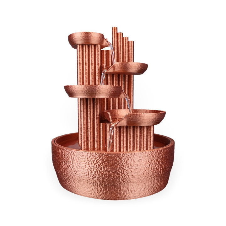 Fontaine De Table Zen "Quiet Principle" – Cascade Cuivrée Minimaliste