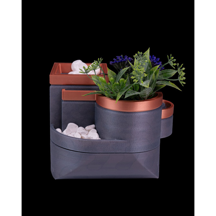 Fontaine De Table Avec Jardinière – Sérénité & Verdure À Portée De Main