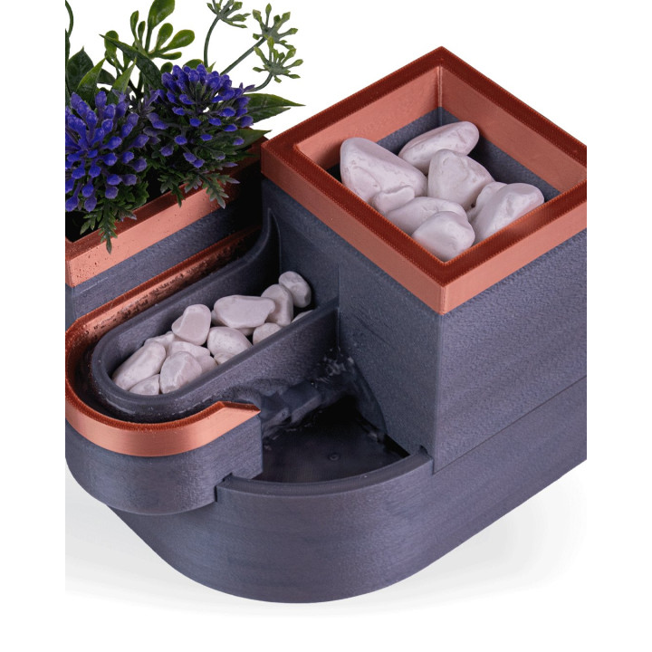 Fontaine De Table Avec Jardinière – Sérénité & Verdure À Portée De Main