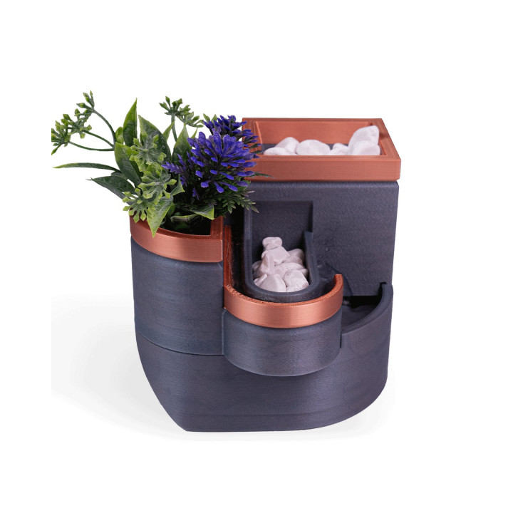 Fontaine De Table Avec Jardinière – Sérénité & Verdure À Portée De Main