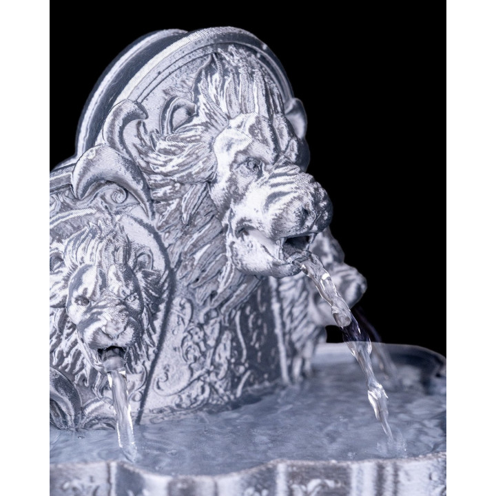 Fontaine De Table Lion'S Courage – Fontaine Décorative Têtes De Lions