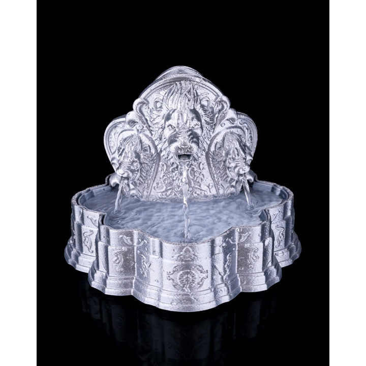 Fontaine De Table Lion'S Courage – Fontaine Décorative Têtes De Lions