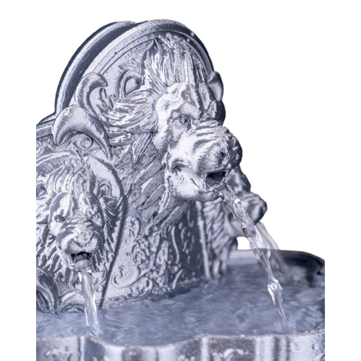 Fontaine De Table Lion'S Courage – Fontaine Décorative Têtes De Lions