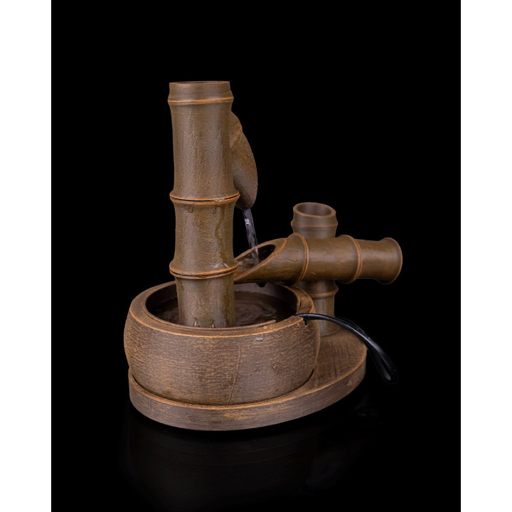 Fontaine De Table Bambou Zen – Fontaine D'Intérieur Décorative Made In Occitanie