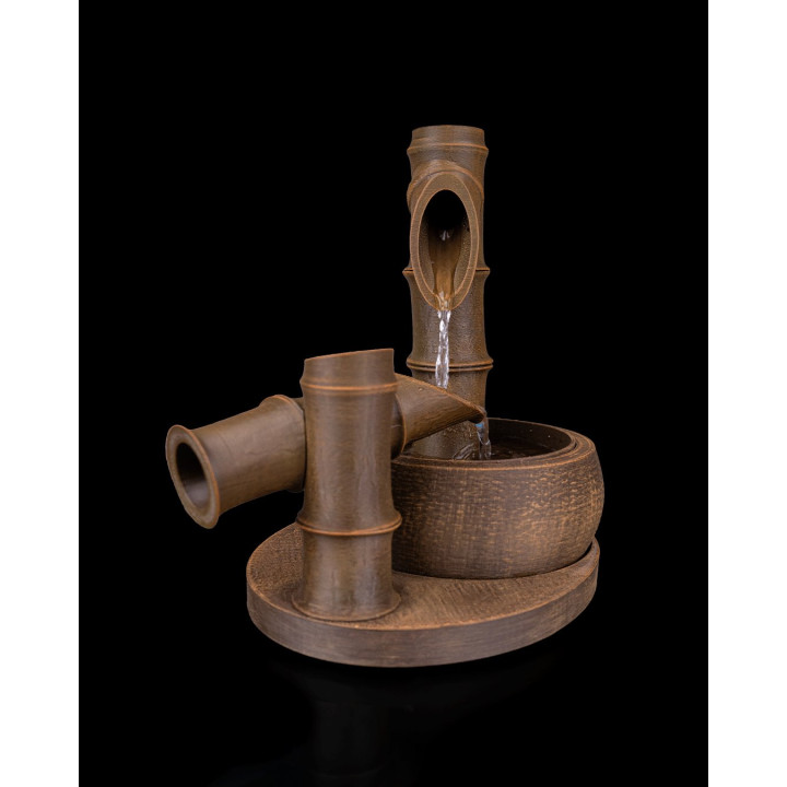 Fontaine De Table Bambou Zen – Fontaine D'Intérieur Décorative Made In Occitanie