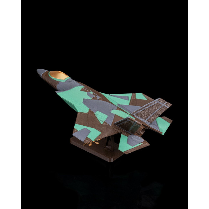 Nxt-5 Multirole Fighter – Maquette Avion De Chasse Sur Socle