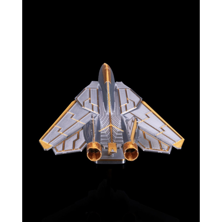 Maquette Chasseur Snc-4 – Jet De Combat À Ailes Variables Sur Socle