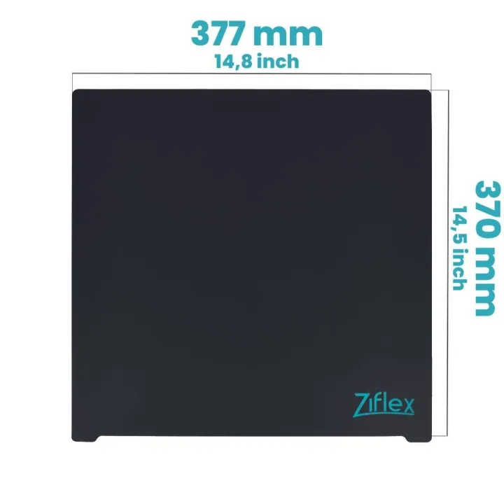 Ziflex - Upper Surface Ultimate High Temp 377 x 370 mm - Ender 5 Plus