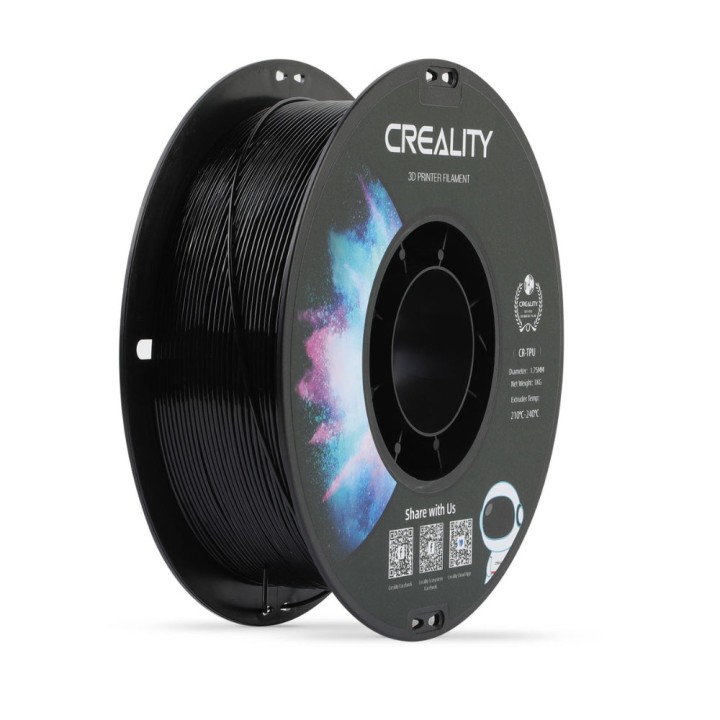 Creality - CR-TPU - Noir (Black) - 1,75 mm - 1 kg | Espace Maker