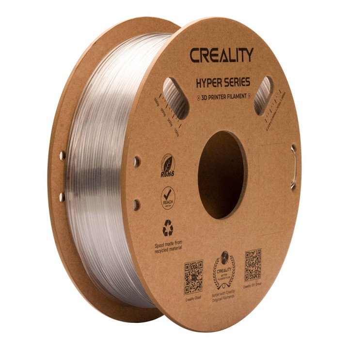 Creality - Hyper PETG - Transparent - 1,75 mm - 1 kg | Espace Maker