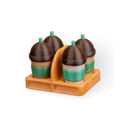 Magnets Bubble Tea Miniatures – Set De 4 Tasses Kawaii Pour Frigo