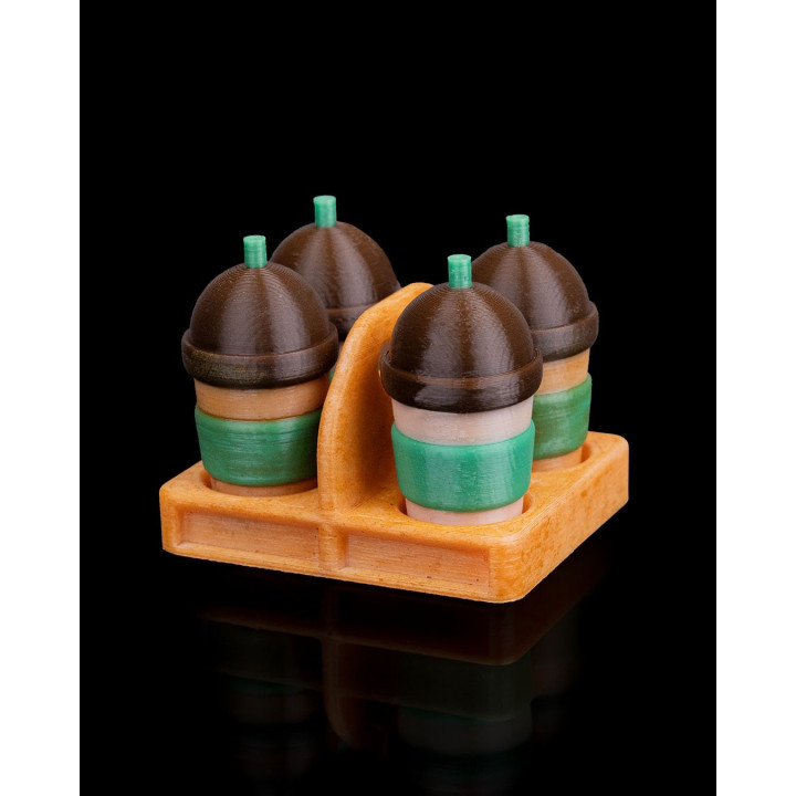 Magnets Bubble Tea Miniatures – Set De 4 Tasses Kawaii Pour Frigo