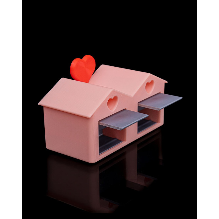 Porte-Clés Maison Avec Voiture Clicker – Fidget & Rangement De Clés