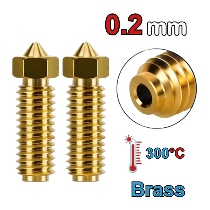 Zimple3D - Anycubic Kobra 3 - Lot de 2 Buses Laiton - 0.2 mm