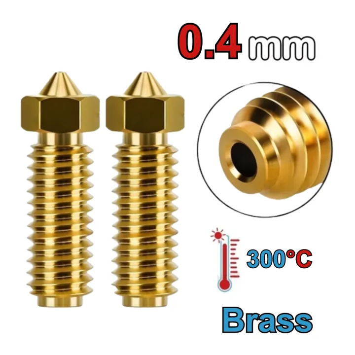 Zimple3D - Anycubic Kobra 3 - Lot de 2 Buses Laiton - 0.4 mm