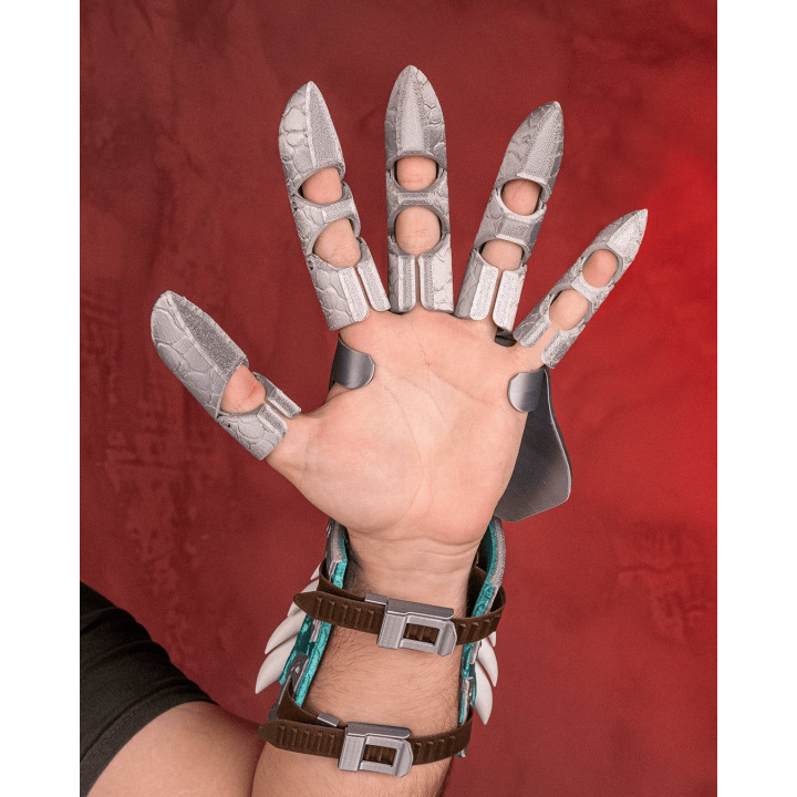 Gantelet & Vambrace Barbare Écailleux – Armure De Guerrier Fantasy