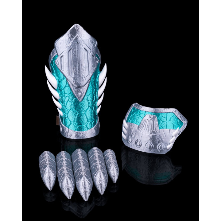 Gantelet & Vambrace Barbare Écailleux – Armure De Guerrier Fantasy