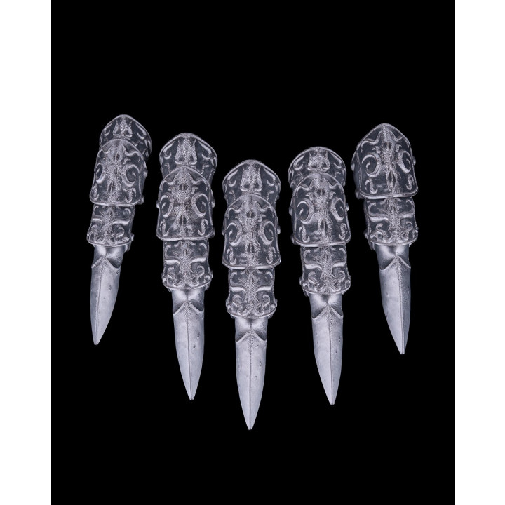 Griffes Chevalières – Armure De Doigts Articulée Style Médiéval Fantasy