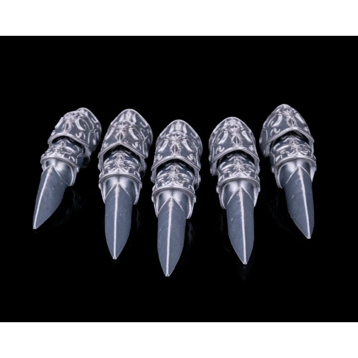 Griffes Chevalières – Armure De Doigts Articulée Style Médiéval Fantasy
