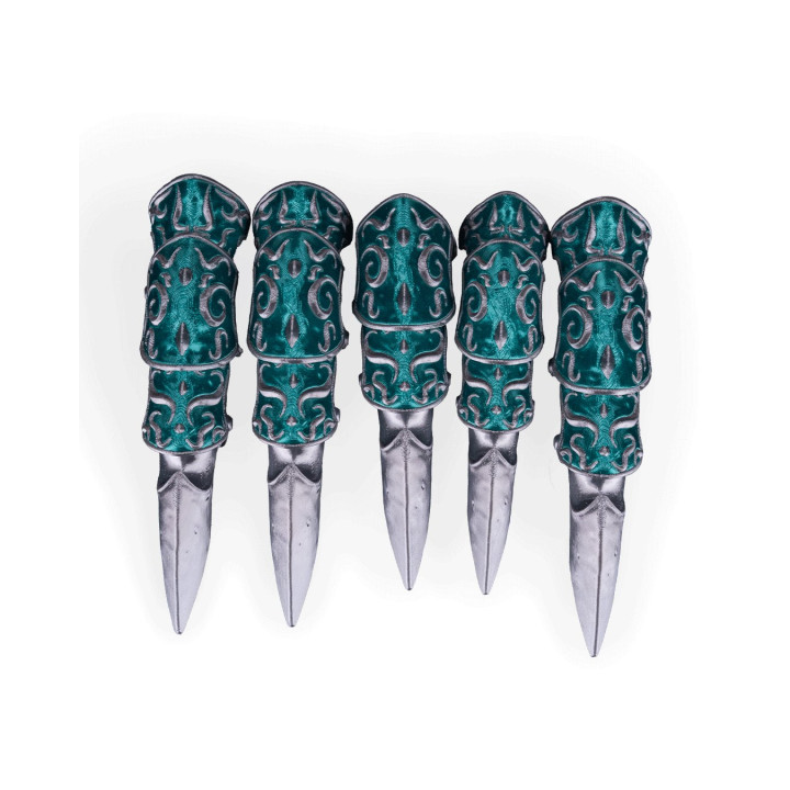 Griffes Chevalières – Armure De Doigts Articulée Style Médiéval Fantasy