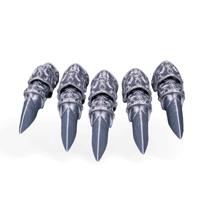 Griffes Chevalières – Armure De Doigts Articulée Style Médiéval Fantasy