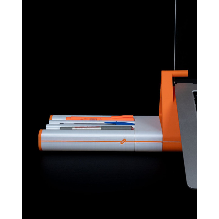 Station De Bureau Tout-En-Un – Support Laptop, Téléphone & Organisateur