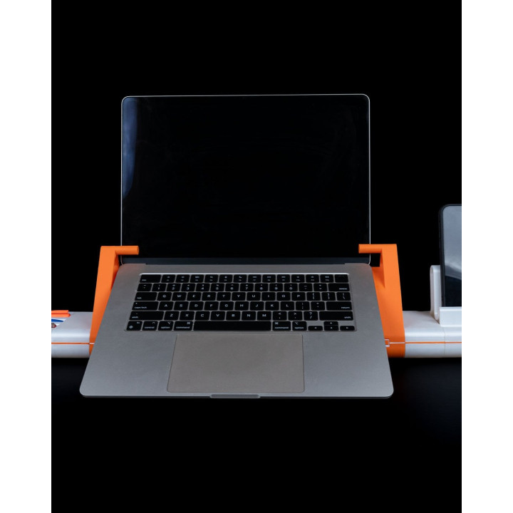 Station De Bureau Tout-En-Un – Support Laptop, Téléphone & Organisateur