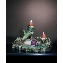 Brûle-Encens Hippopotame Flottant – Fontaine De Fumée Fantasy