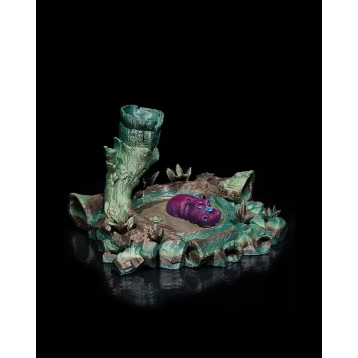 Brûle-Encens Hippopotame Flottant – Fontaine De Fumée Fantasy