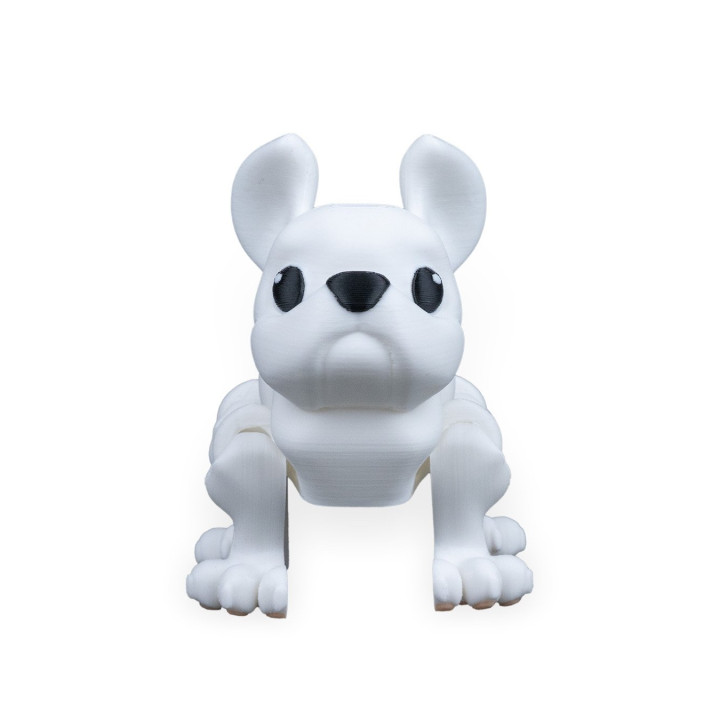 Bouledogue Français Articulé – Figurine Interactive Press The Dog
