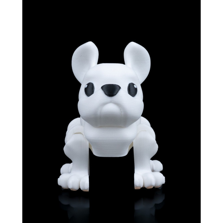 Bouledogue Français Articulé – Figurine Interactive Press The Dog